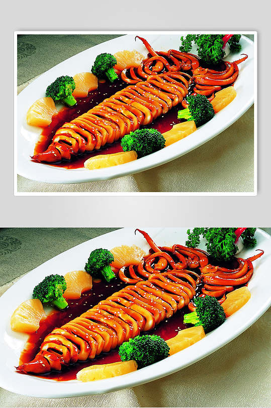 式美极鱿鱼筒美食图片糯香鱿鱼筒食品摄影图片立即下载烧汁鱿鱼筒食物