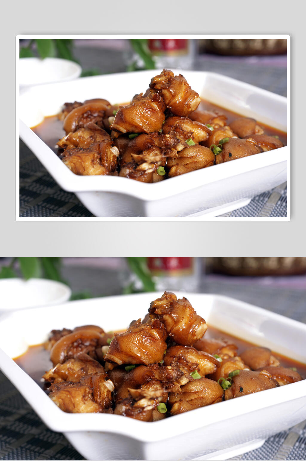 新鲜美味黄豆焖猪手食品图片素材