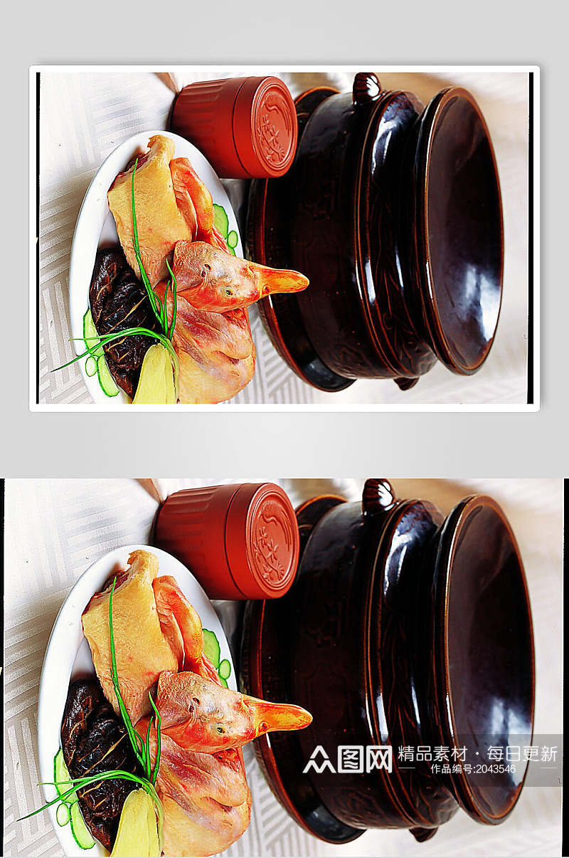 玉竹老鹅鼎餐饮食物图片素材