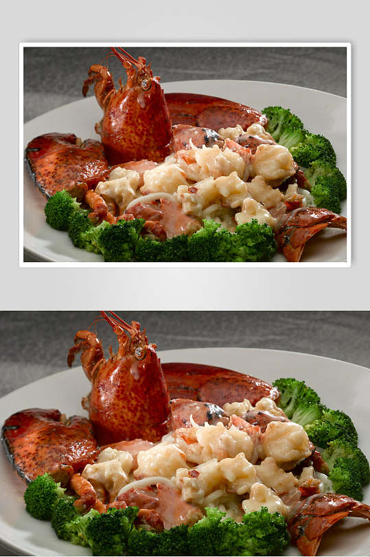 上汤焗波斯顿龙虾美食食品图片