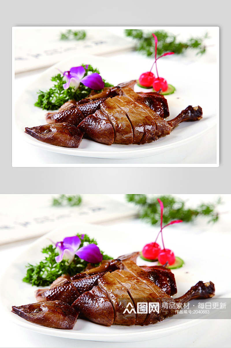 西湖酱野鸭美食食物图片素材