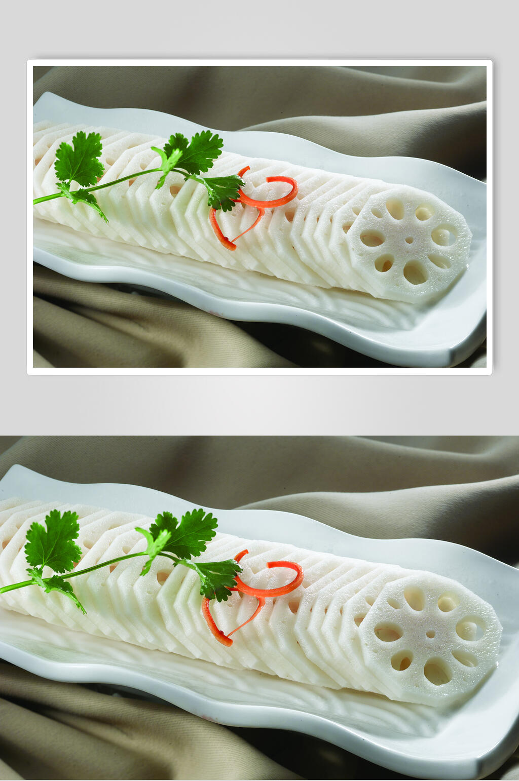 蔬菜莲藕片美食实拍图片素材
