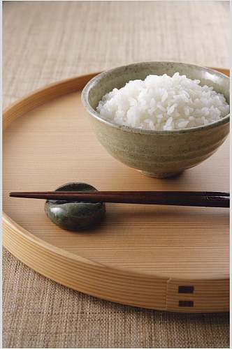 简餐蒸米饭高清图片
