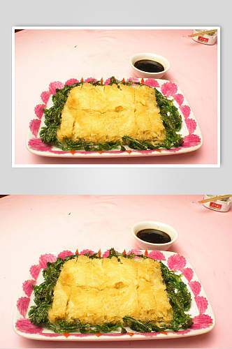 玻璃香酥鸭美食摄影图片