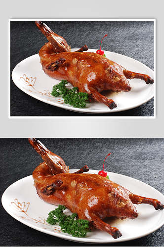 明炉精瘦鸭食品摄影图片