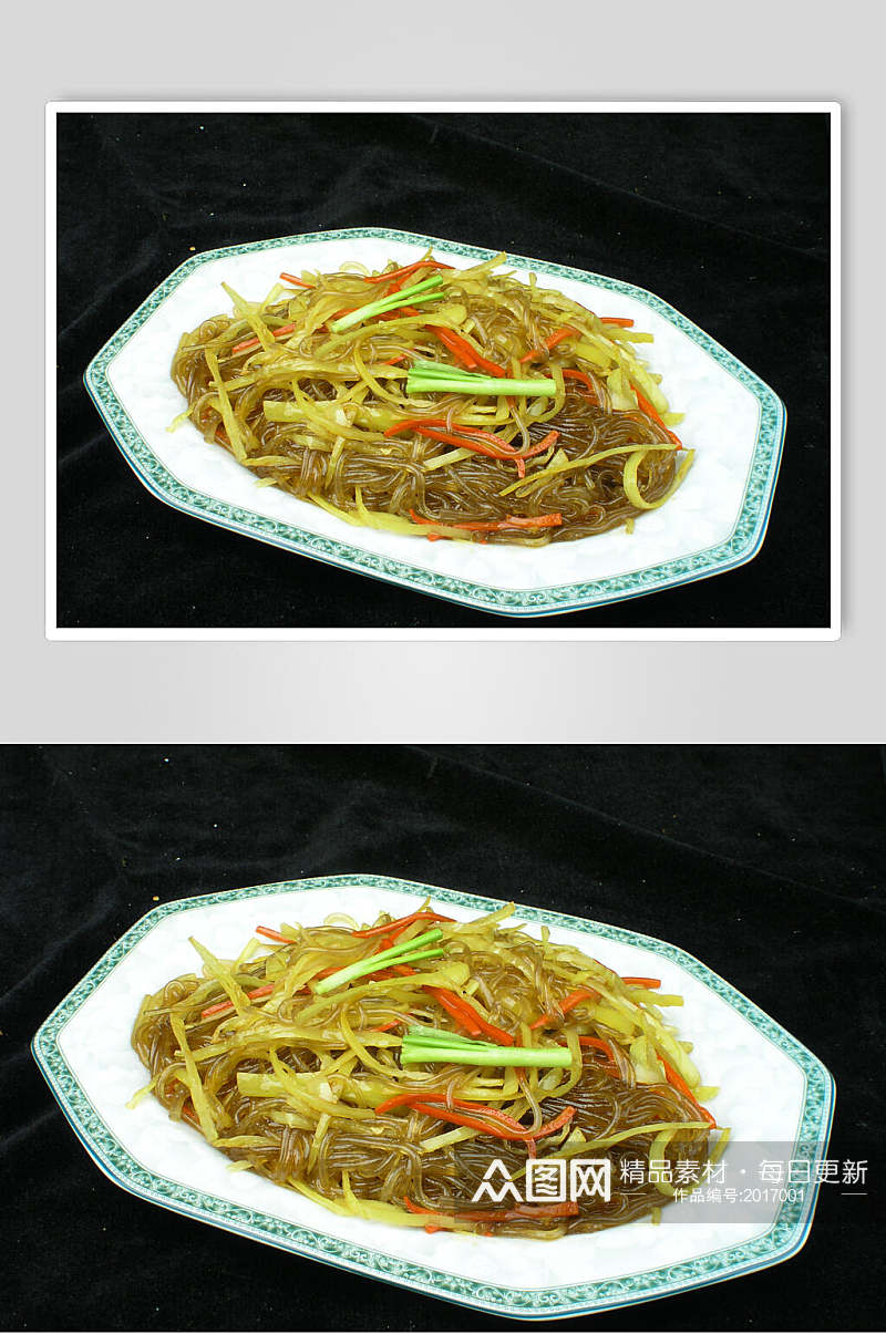白椒炒苕粉食品图片素材