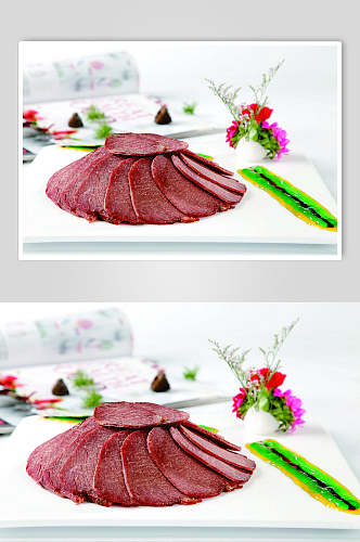 五香牛肉美食实拍图片