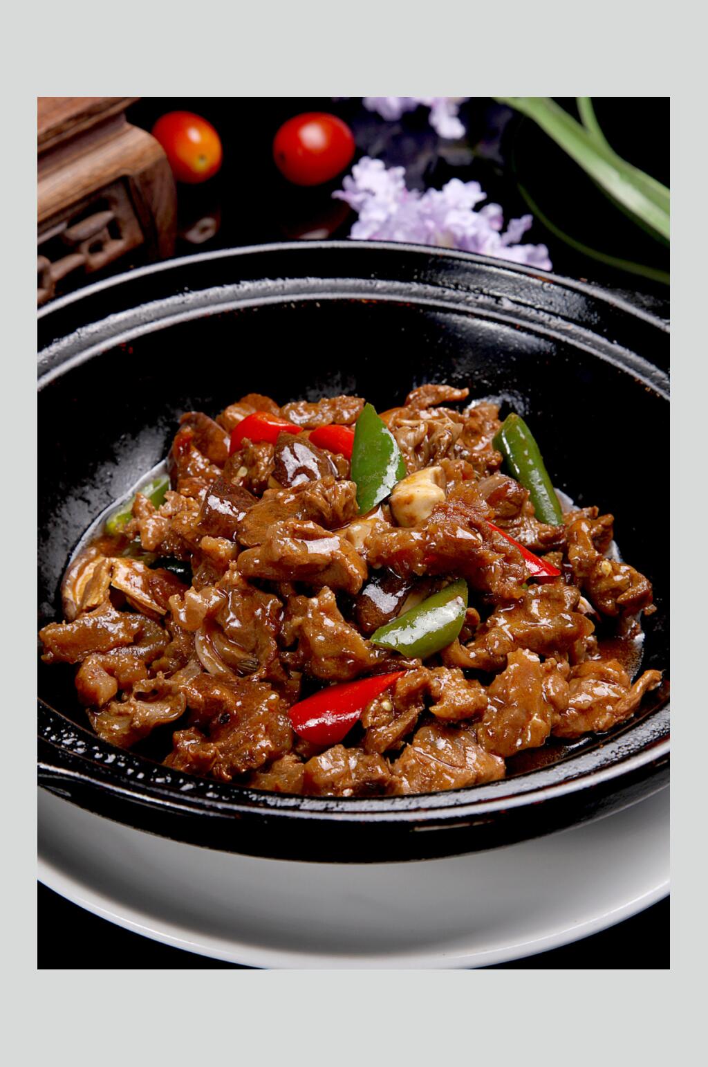 驴肉煲美食高清图片素材
