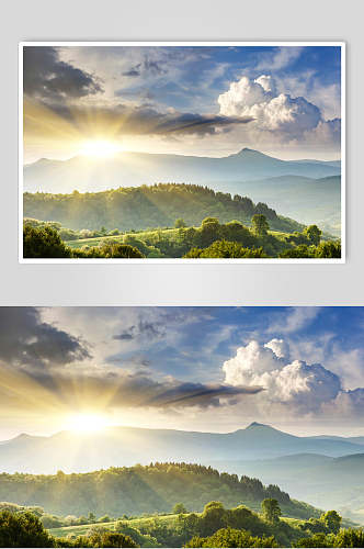 山峰山脉风景图片远山摄影视觉图