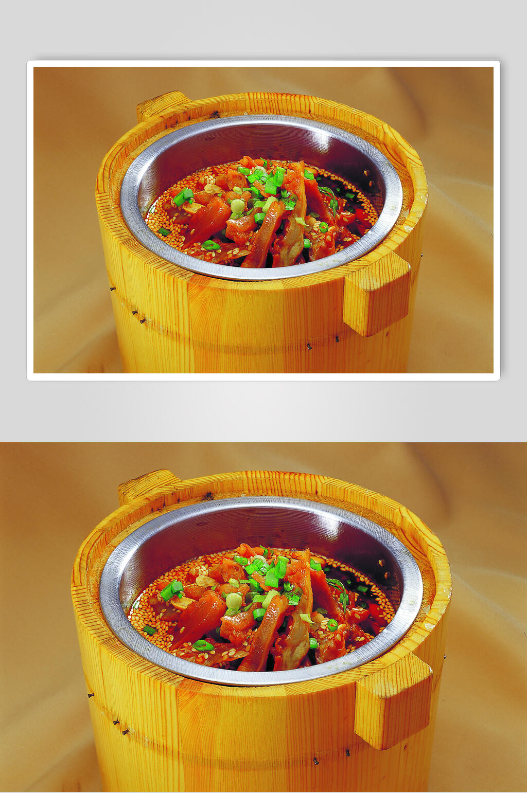 美味竹筒鸭掌美食摄影图片素材