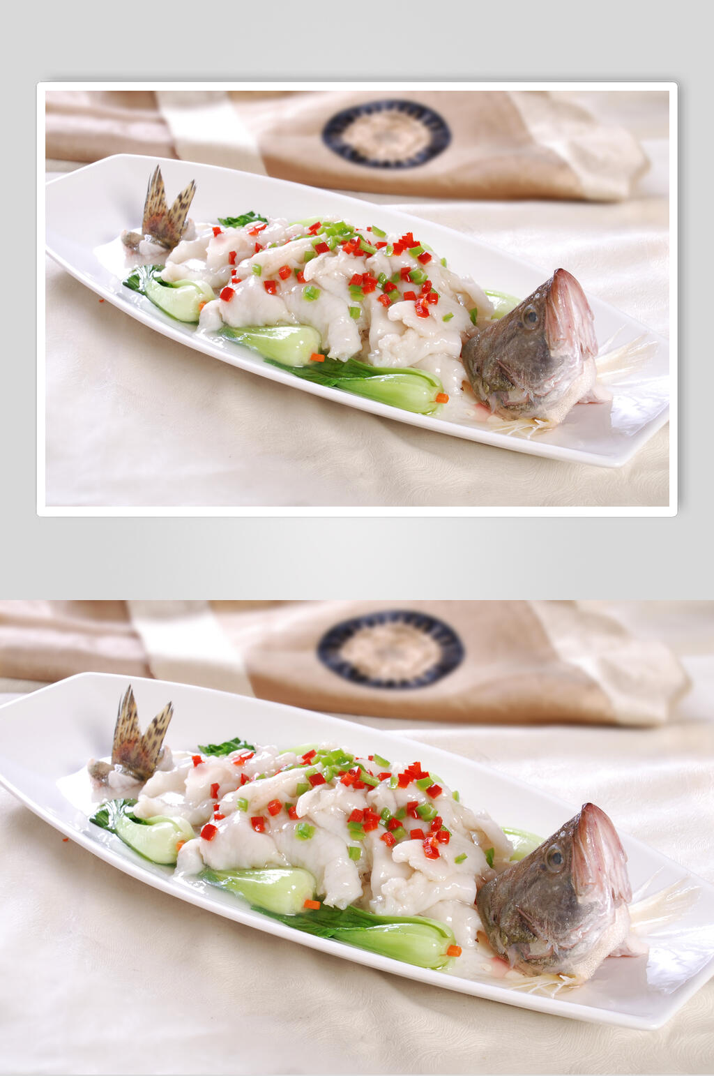 山椒桂花鱼美食摄影图片素材