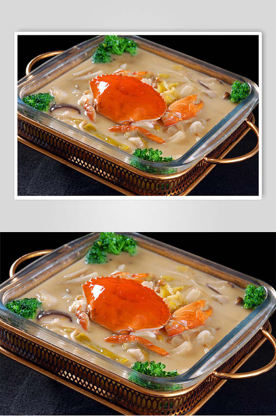 酸汤开胃蟹美食摄影图片