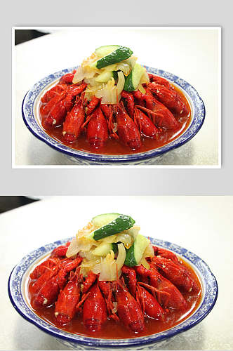 营养美味红油麻辣小龙虾食品摄影图片