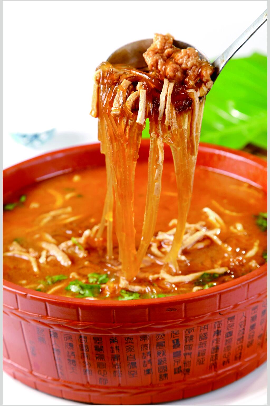 酥肉豆腐丝摄影图片素材