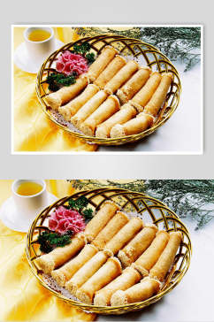 芝麻香芋卷美食高清图片