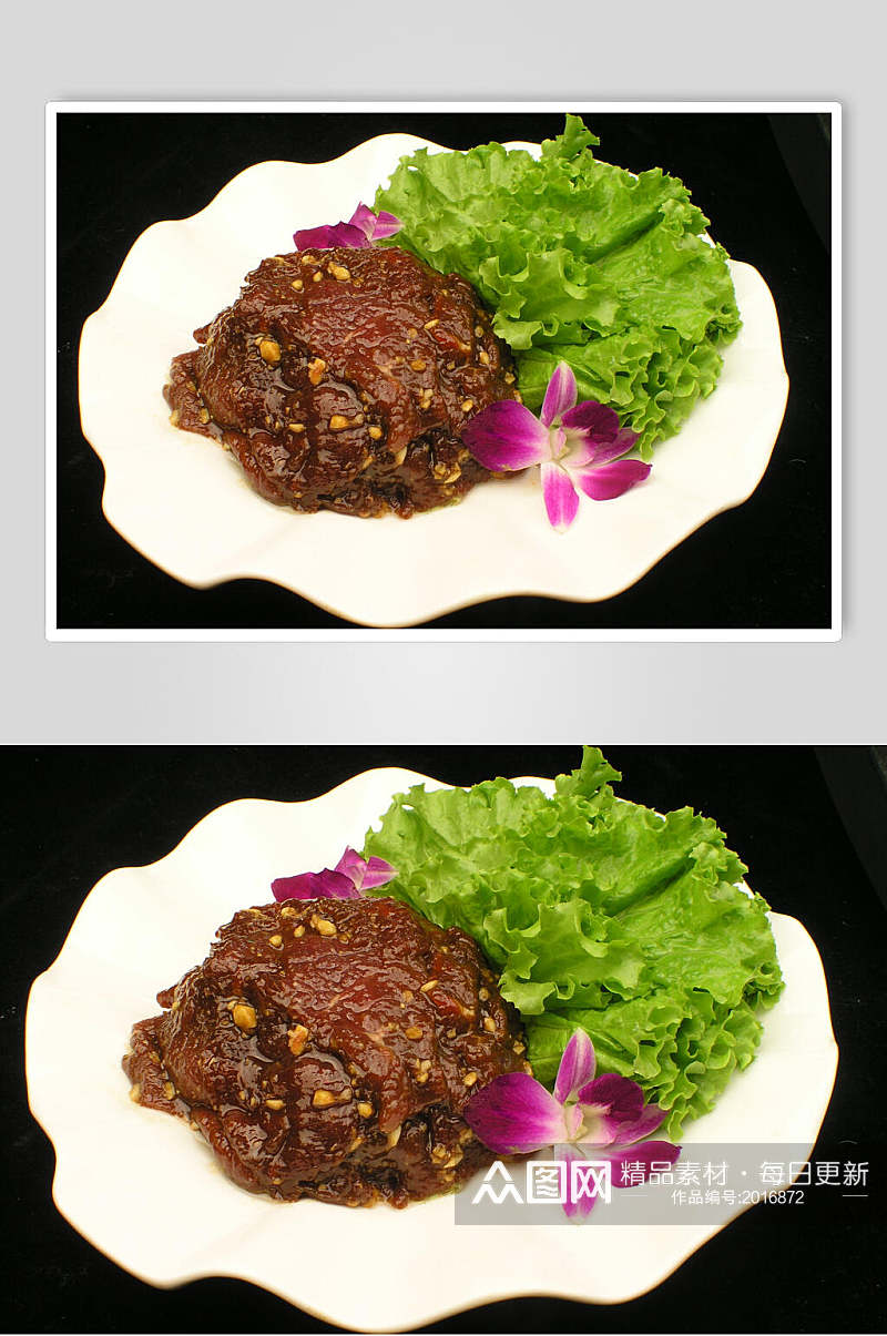 胶东烤牛肉食品图片素材