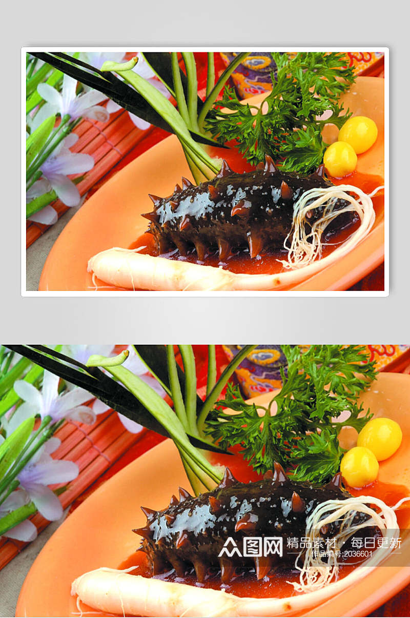 红烧双参美食食品图片素材