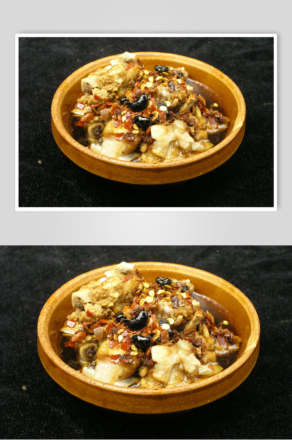 豆豉辣椒蒸仔排餐饮食品图片素材