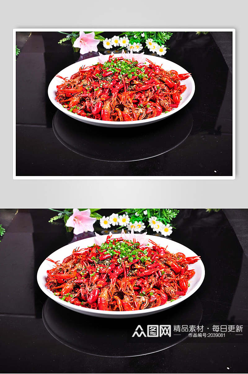 精品美味麻辣小龙虾食物摄影图片素材