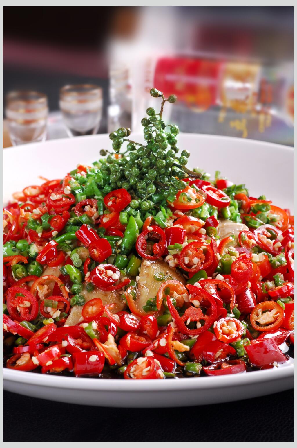 椒香鸡美食摄影图片素材