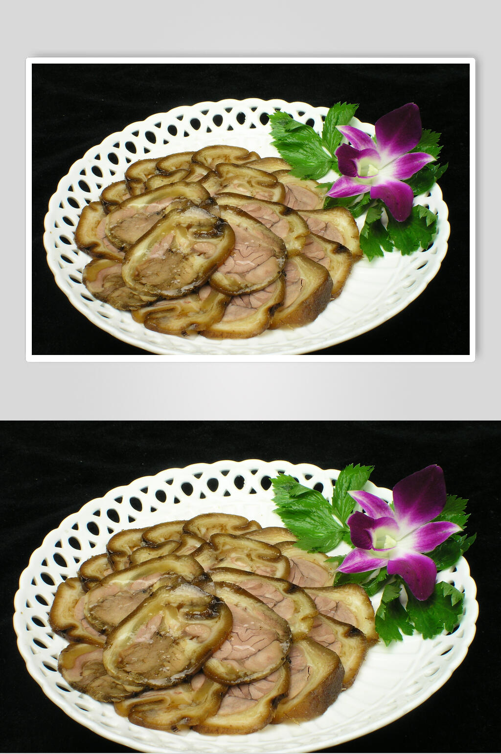 新鲜美味酱肘花食品图片素材