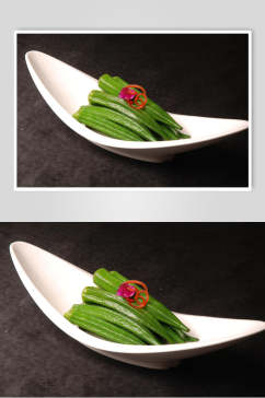 炝拌秋葵食品图片