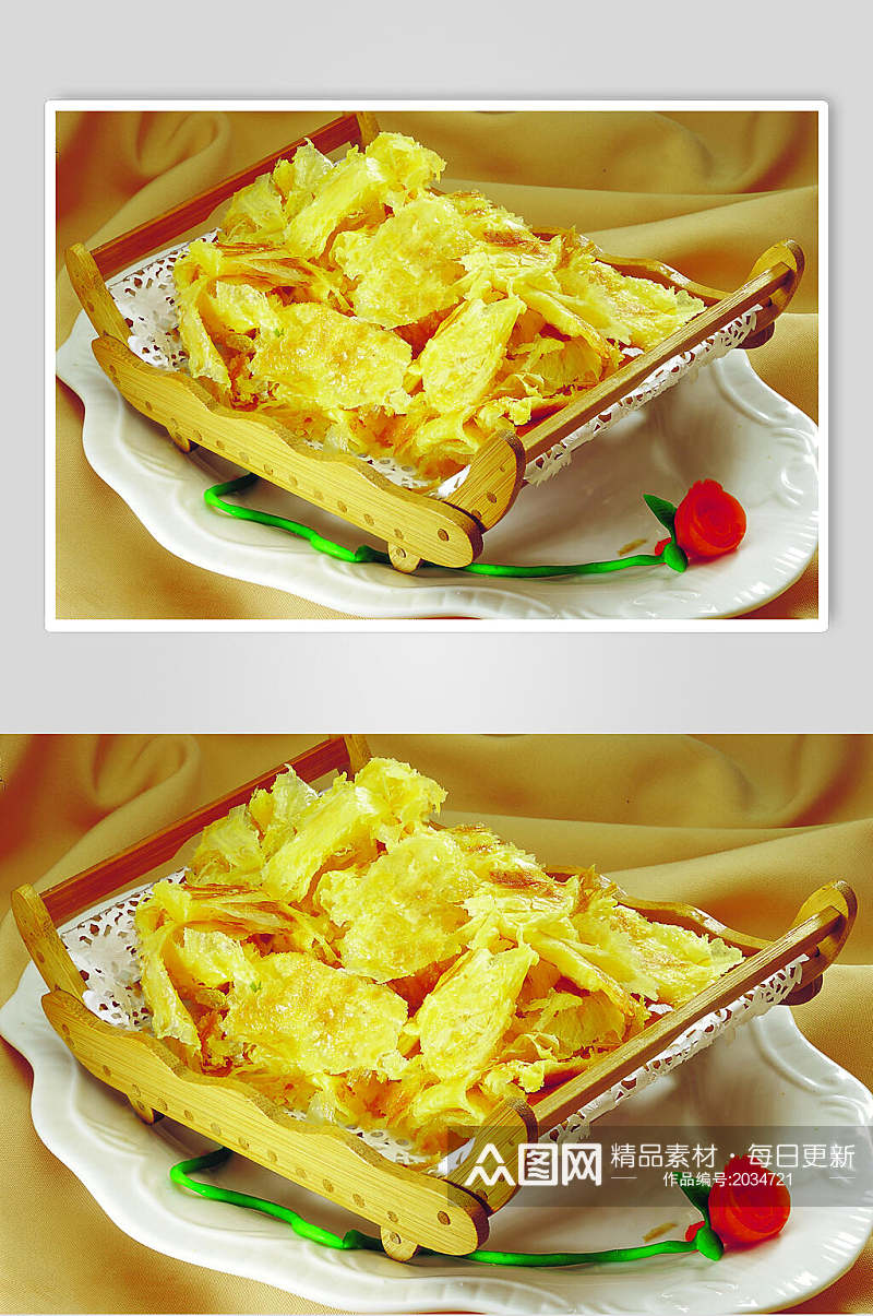 奶香手撕饼餐饮食物图片素材