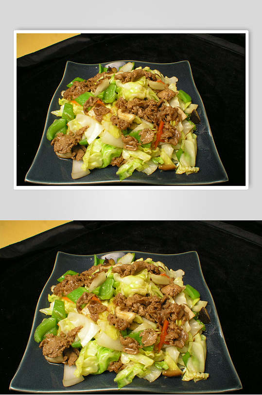 牛肉炒蔬菜食品摄影图片