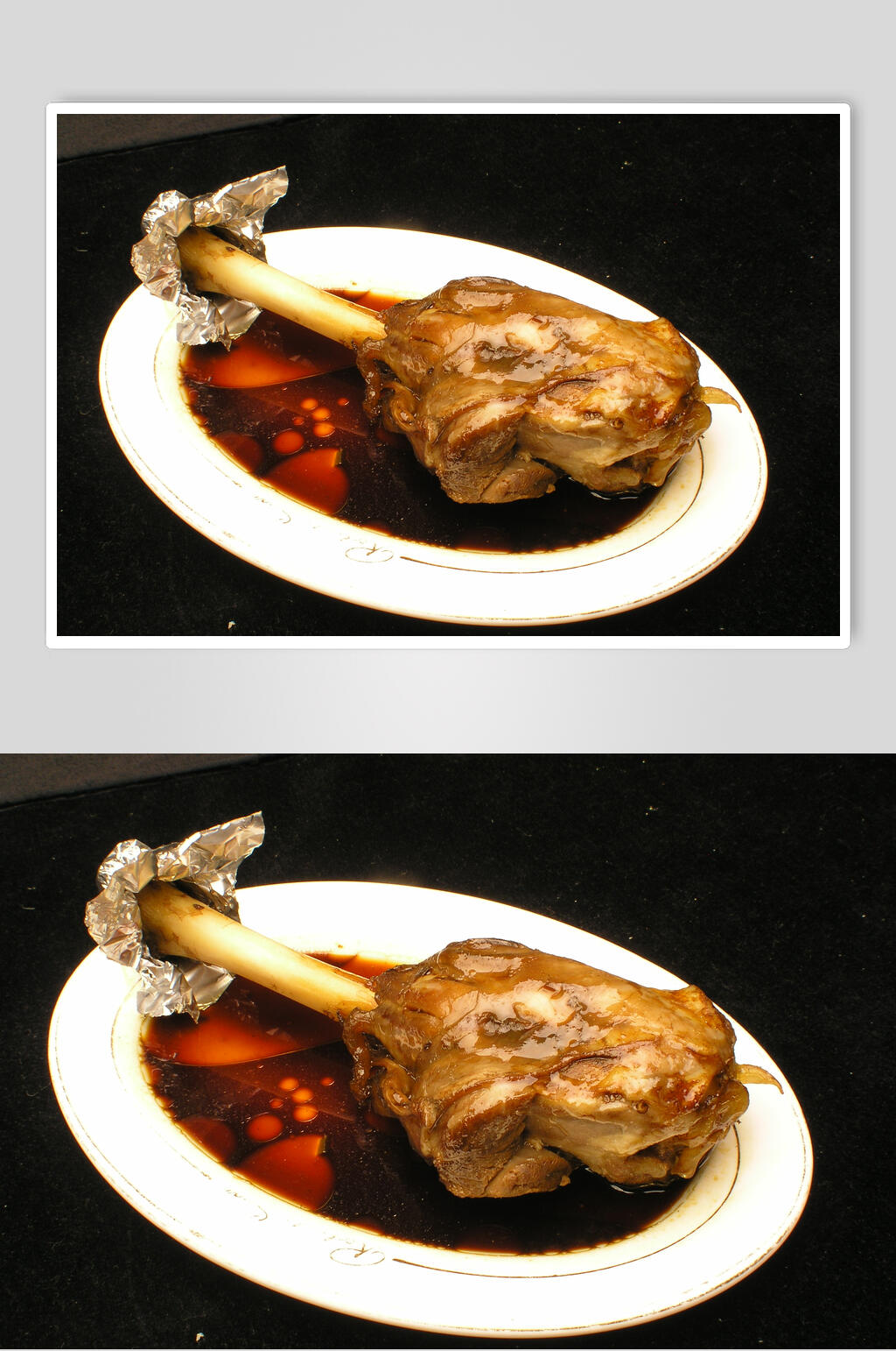 椒苗红烧羊棒骨食品图片素材