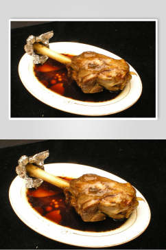 椒苗红烧羊棒骨食品图片