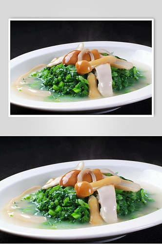 滑菌钵钵菜美食图片