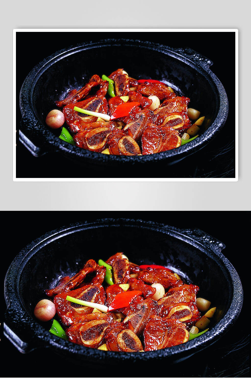 香浓美味生嗜牛仔骨美食图片素材