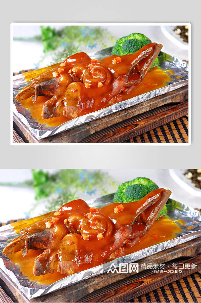 热菜一品牦牛掌美食摄影图片素材
