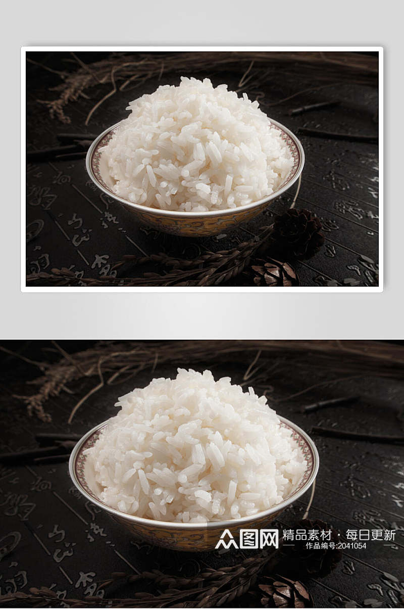飘香蒸米饭食物图片素材