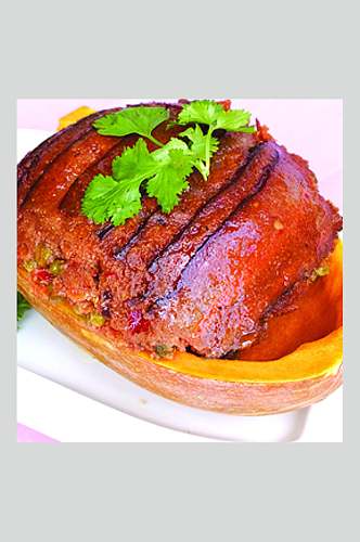 瓜船粉蒸肉食物图片