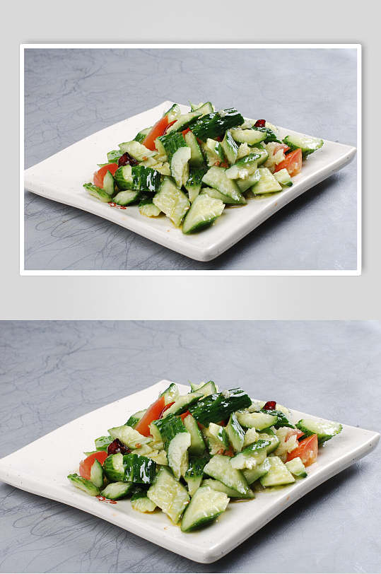 新鲜炝拌黄瓜食品图片