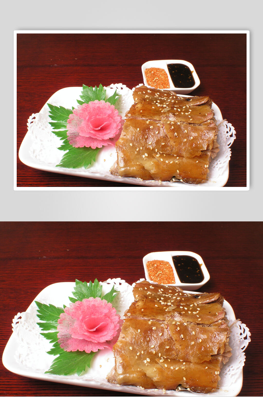 烤羊背脊美食图片素材
