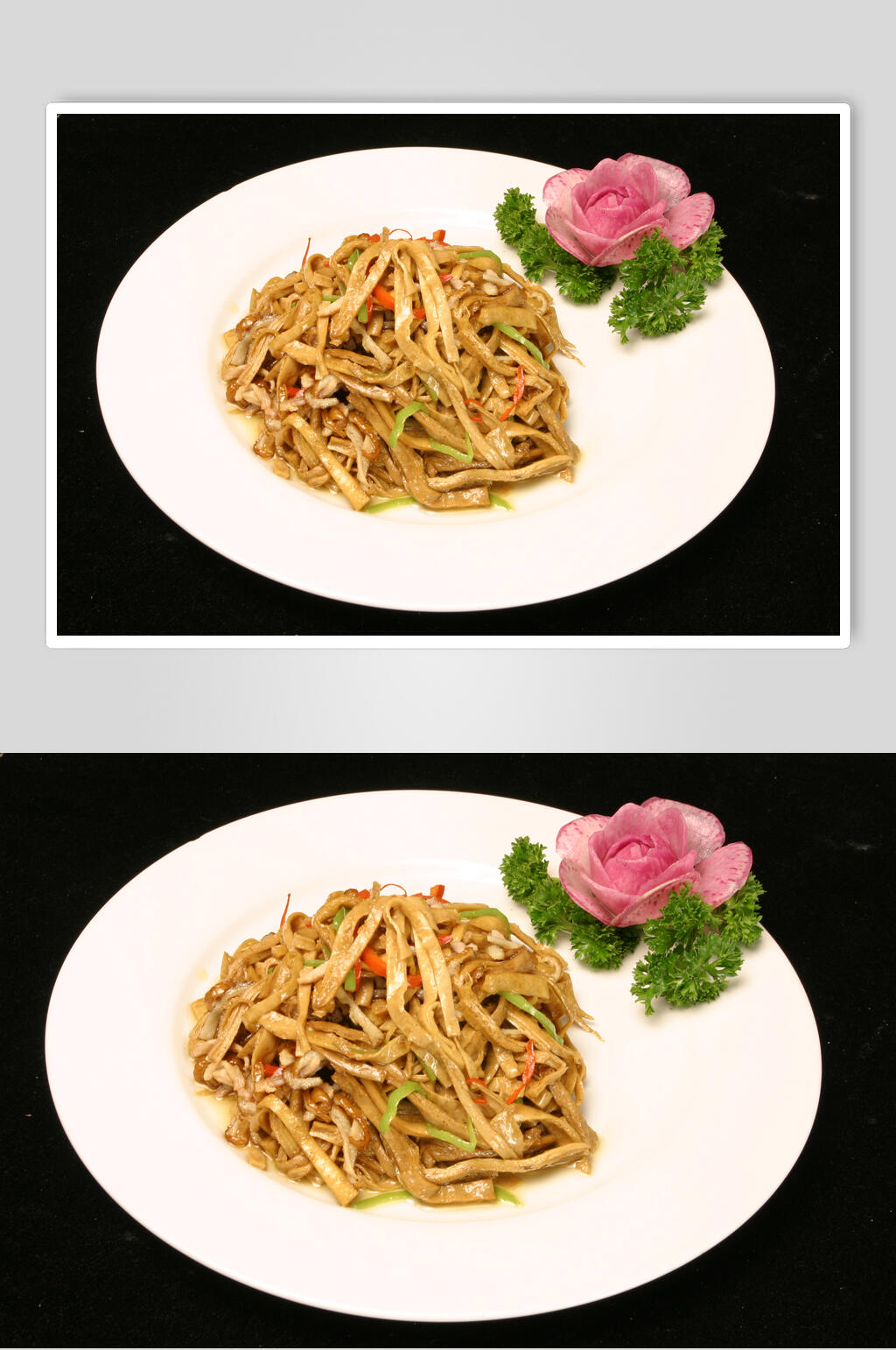 豆筋鸭丝美食摄影图片素材