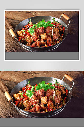 热菜干锅兔食品图片
