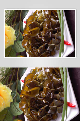 山椒海木耳食品摄影图片