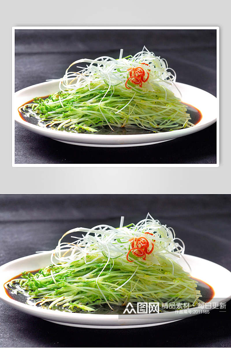 白灼龙须菜食品摄影图片素材