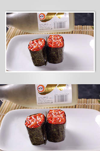 新鲜美味寿司类章鱼军舰寿司美食图片