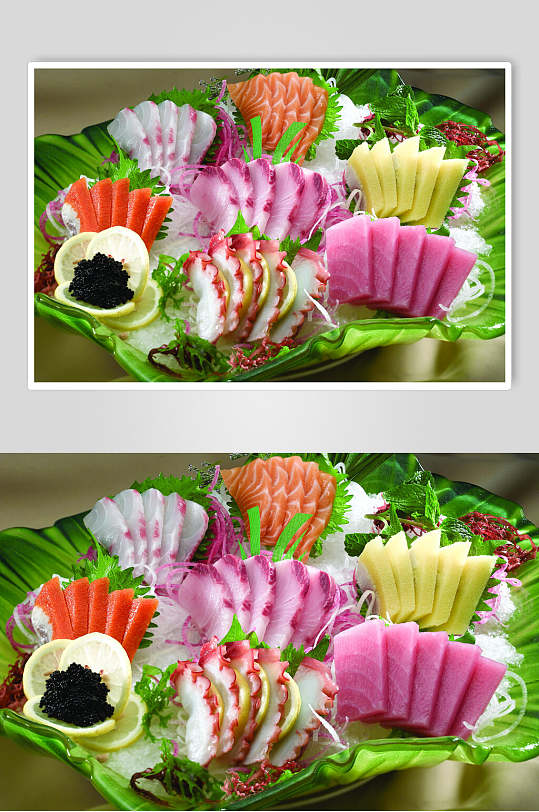 日式刺身拼盘美食食物图片