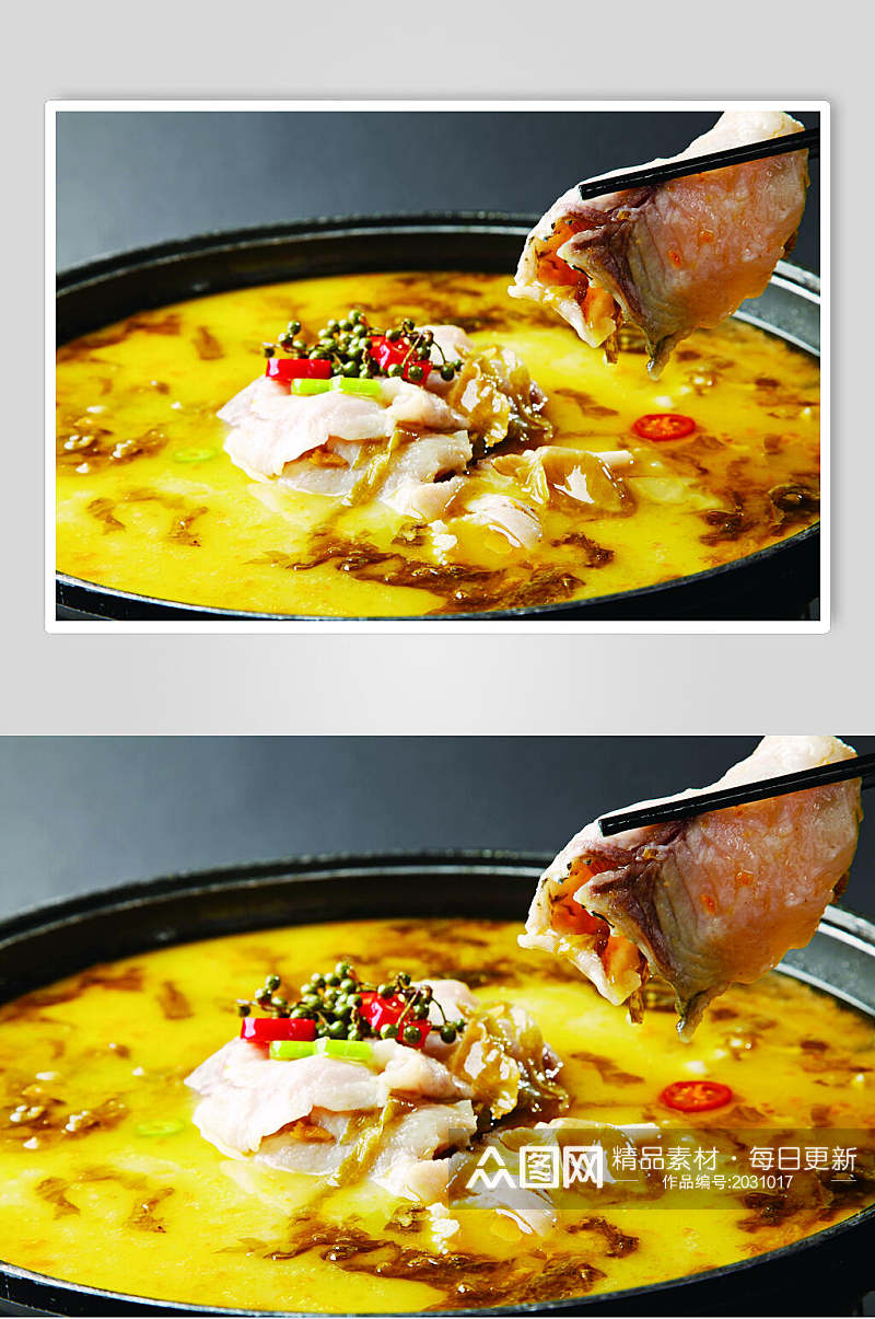 石锅酸菜鲈鱼美食食品图片素材