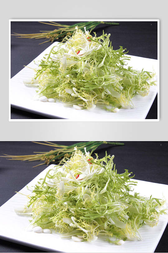 苦菊拌杏仁图片-苦菊拌杏仁素材下载-众图网