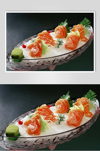 三文鱼刺身大中小美食食品图片