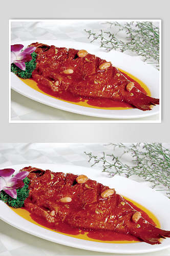红烧武昌鱼美食图片