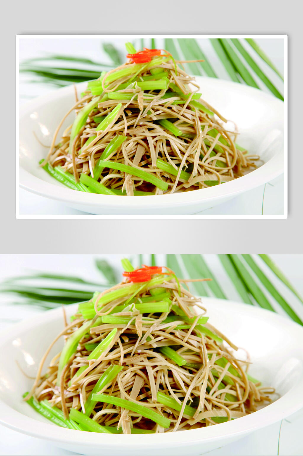 土芹拌茶干食物高清图片素材