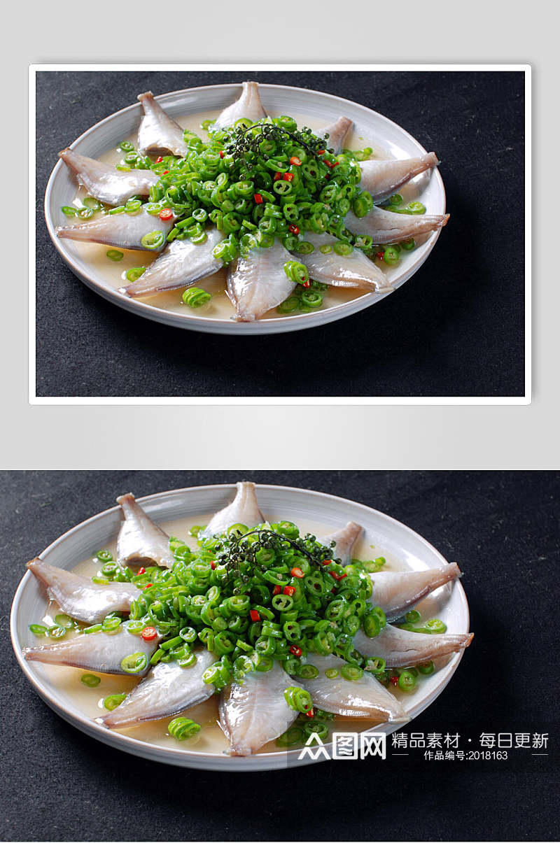 椒香耗儿鱼餐饮食品图片素材