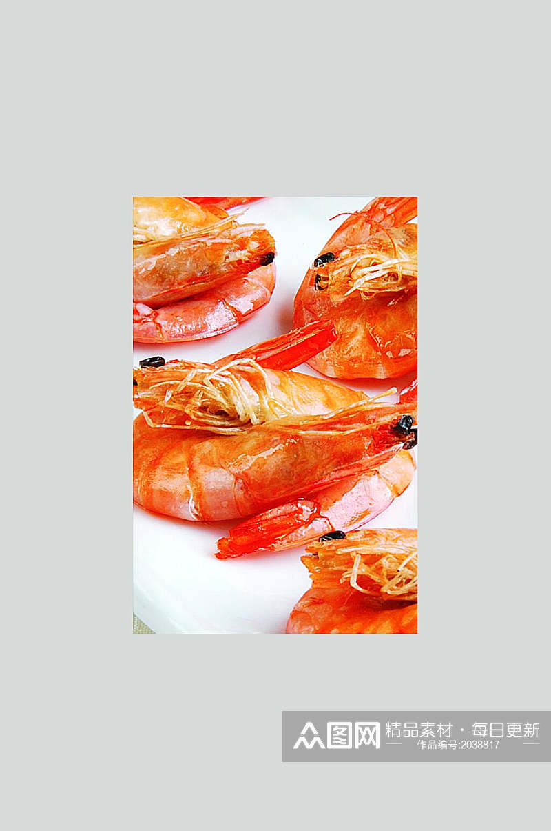 秘制大虾干美食食品图片素材